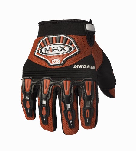 GUANTES MOTOCROSS MAX VMX08 (ROJO) L/ECONOMICA TALLE S [MVMX08R/S]